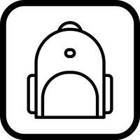 Design de ícone de mochila vetor