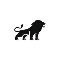 desenho de vetor de logotipo de leão