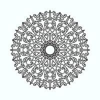 mão desenhada mandala. decoração em ornamento de doodle oriental étnico vetor