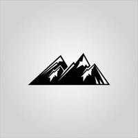 logotipo da expedição na montanha e logotipo do explorador da montanha vetor