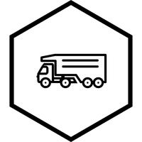 projeto de ícone de caminhão basculante vetor