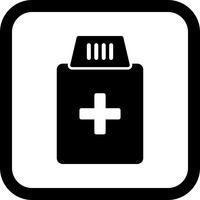 Design de ícone de frasco de medicamento