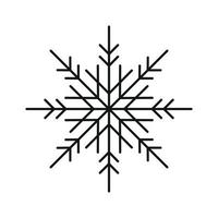 ícone de floco de neve de inverno simples. excelente design para qualquer finalidade. ilustração vetorial isolada no fundo branco vetor