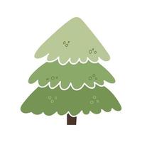 árvore de Natal estilizada com padrão. árvore de Natal abstrata para design de decoração. ilustração vetorial isolada no fundo branco vetor