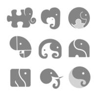 design gráfico do vetor do ícone do logotipo do elefante
