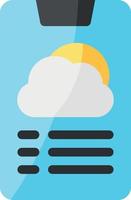 ícone de vetor de aplicativo de clima simples, editável, 48 pixels