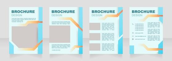 atribuição de recursos no gerenciamento de projetos de design de brochuras em branco vetor