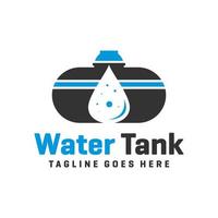 logotipo do tanque de água ou reservatório de água vetor