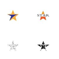 modelo de vetor de ícone de logotipo de estrela