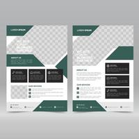 cartaz corporativo, modelo de design de folheto vetor