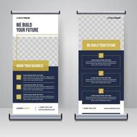 rollup corporativo ou modelo de design de banner x vetor