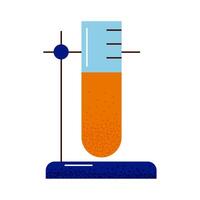 teste de tubo de laboratório vetor