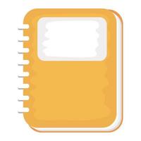 notebook schol supply isolated icon vetor