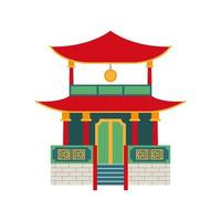 pagode da cultura chinesa vetor