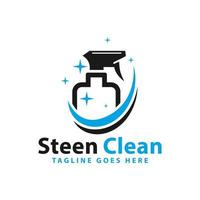 logotipo da ferramenta de limpeza de spray vetor