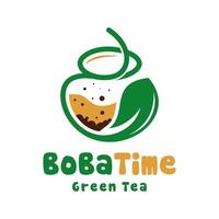 logotipo da bolha de café vetor