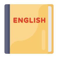 um livro de inglês para estudar vetor