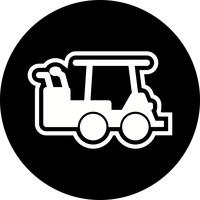 Design de ícone de carrinho de golfe vetor