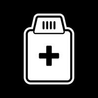 Design de ícone de frasco de medicamento