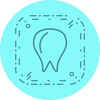Projeto do ícone do dente vetor