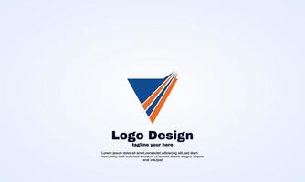 vetor de logotipo de empresa de triângulo de forma quadrada abstrata