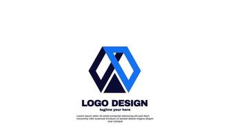 logotipo moderno da empresa com inspiração colorida abstrata vetor