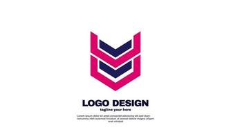 estoque vetor criativo empresa negócios construção de ideia simples design de logotipo elemento de marca design de identidade