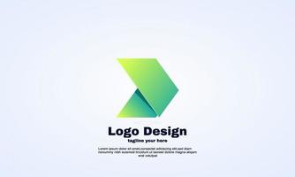 material de modelo de design de logotipo de seta abstrata vetor