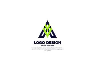 estoque criativo negócios corporativos empresa ideia simples design triângulo logotipo elemento marca identidade modelo de design vetor