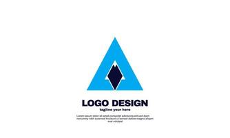 estoque vetor criativo empresa de negócios corporativos ideia simples projeto triângulo logotipo elemento marca identidade design vetor