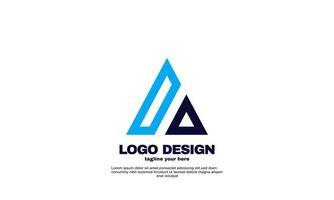 abstrato criativo negócios corporativos empresa ideia simples projeto triângulo logo elemento modelo de design de identidade de marca vetor