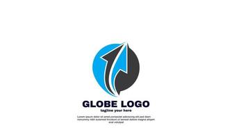 estoque abstrato globo logotipo colorido vetor