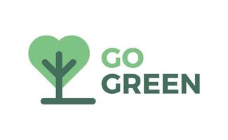 go green logo vetor