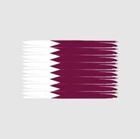 bandeira do qatar com estilo grunge vetor