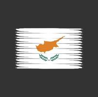 bandeira de Chipre com estilo grunge vetor
