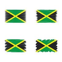 coleção bandeira da jamaica vetor