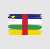 bandeira da África Central com estilo grunge vetor