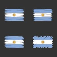 coleção bandeira da argentina vetor
