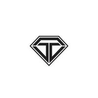 um logotipo de diamante simples ou design de ícone vetor