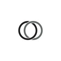 um logotipo de anel simples ou design de ícone vetor
