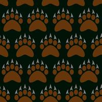 grizzly bear claw vector illustration