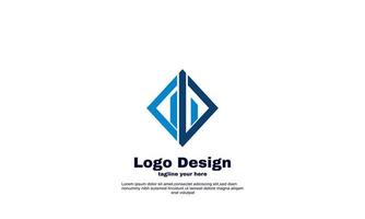 modelo de design de logotipo de conceito de construção de casa criativa de ilustração vetor