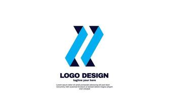 estoque vetor abstrato melhor inspiração design de logotipo de negócios da empresa moderna vetor azul marinho cor