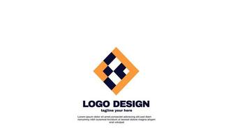 estoque abstrato inspiração criativa melhor logotipo empresa geométrica elegante modelo de design de logotipo corporativo e de negócios vetor