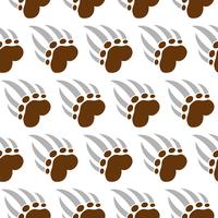 grizzly bear claw vector illustration