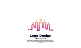 vetor de designs de modelo de logotipo de comunidade abstrata