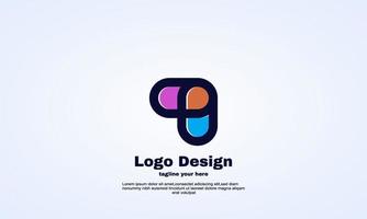 conceito de modelo de design de logotipo de negócios abstratos da empresa simples vetor