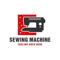 máquina de costura logotipo industrial vetor