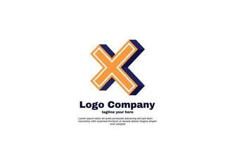 vetor identidade de marca inicial x ilustração de modelo de design de logotipo da empresa