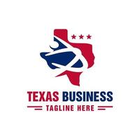 logotipo de desenvolvimento de negócios no texas vetor